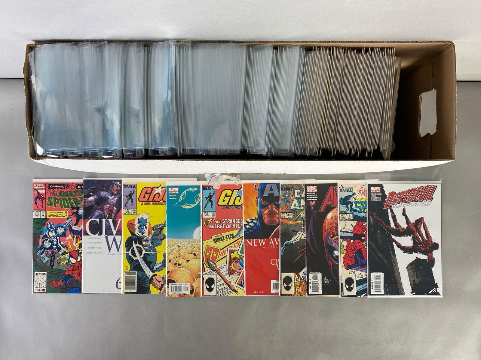 Long Box of 230+ Marvel Comic Books (1 of 3)
