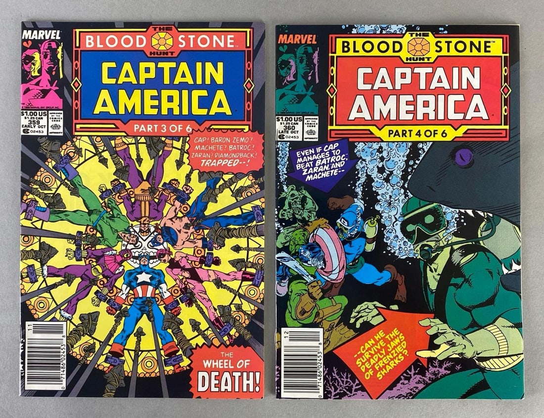 Group of 2 Marvel Captain America Blood Stone Comic Books (1 of 10)