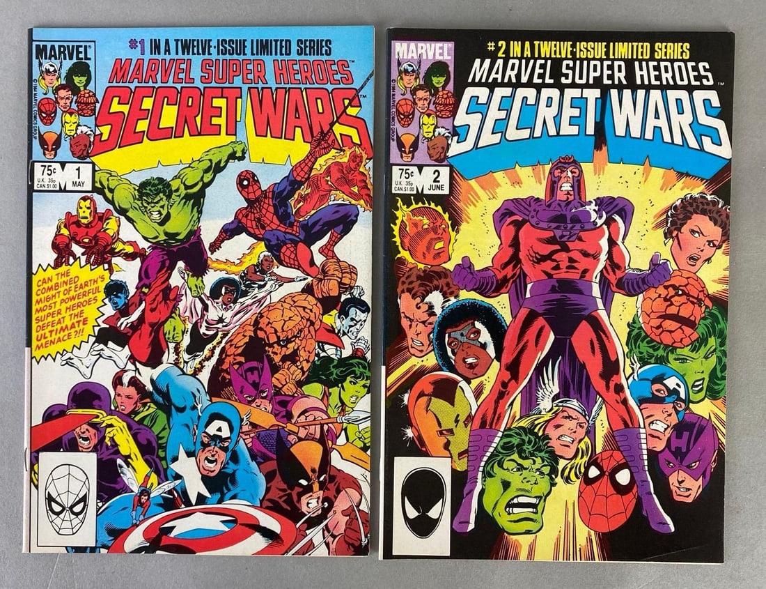 Group of 2 Marvel Super Heroes Secret Wars Comic Books (1 of 10)