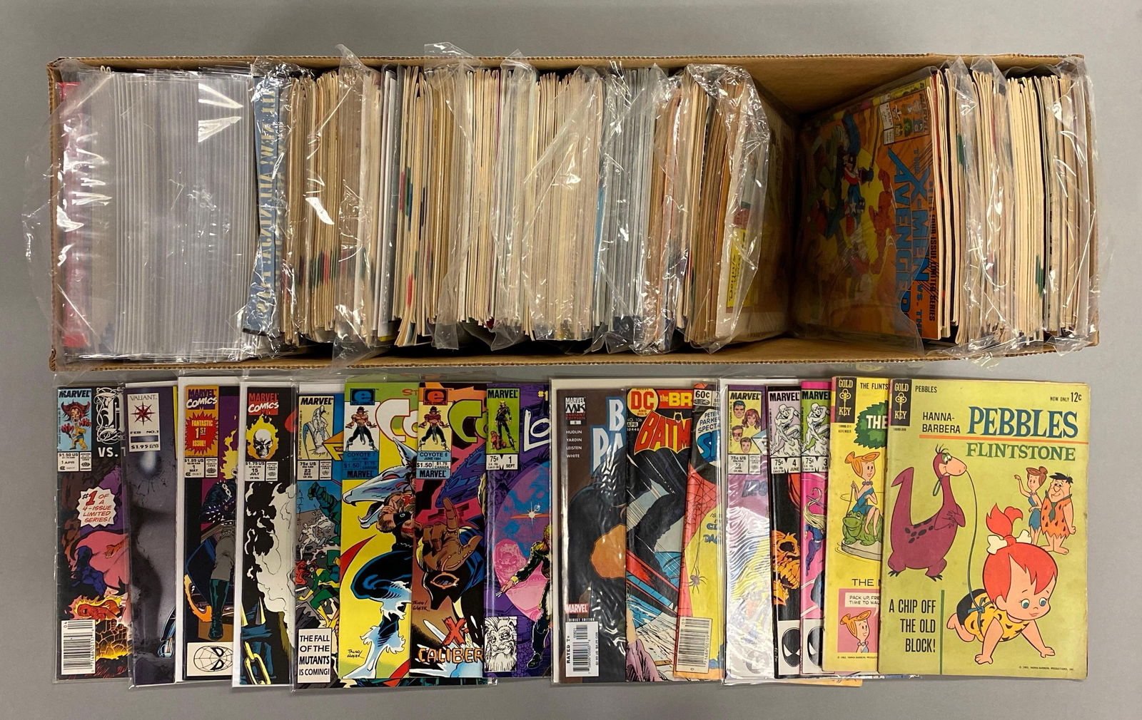 Long Box of 230+ Marvel / DC / Valiant Comic Books (1 of 3)