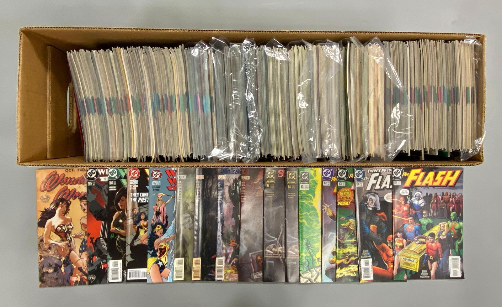 Long Box of 240+ DC / Comic Books (1 of 3)