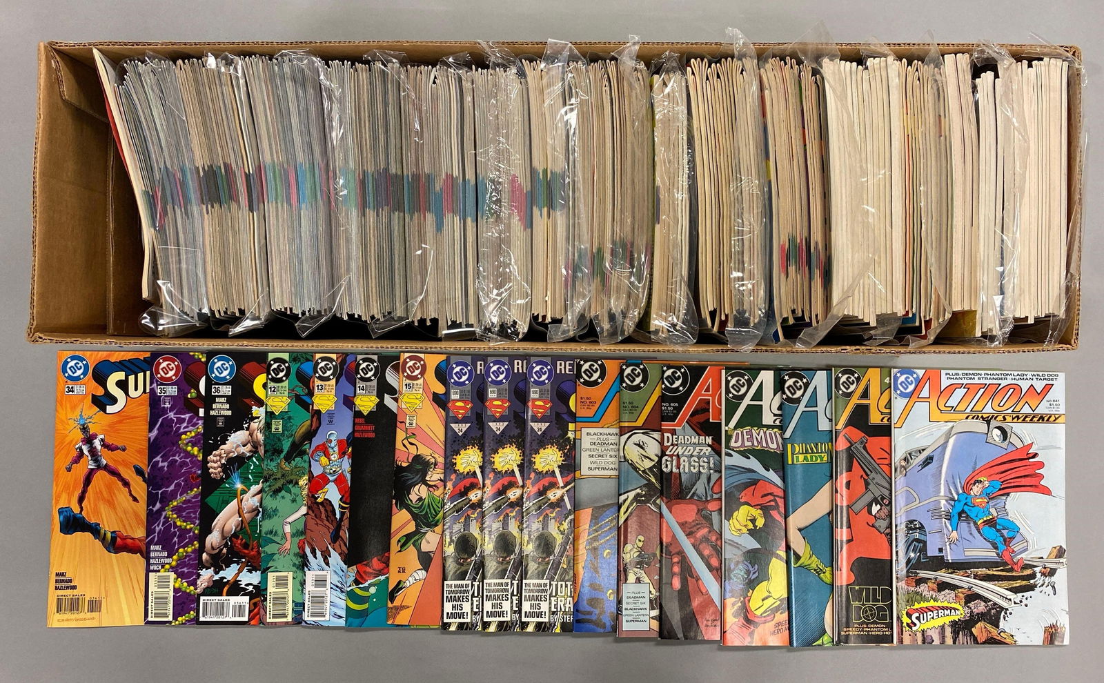 Long Box of 250+ DC / First Comic Books (1 of 3)