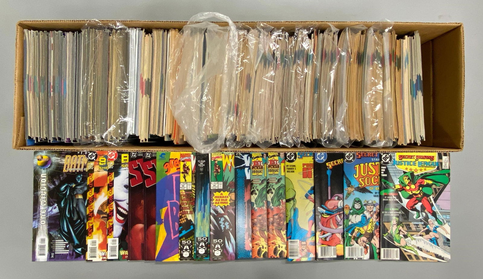 Long Box of 240+ DC / Marvel and More Comic Books (1 of 3)