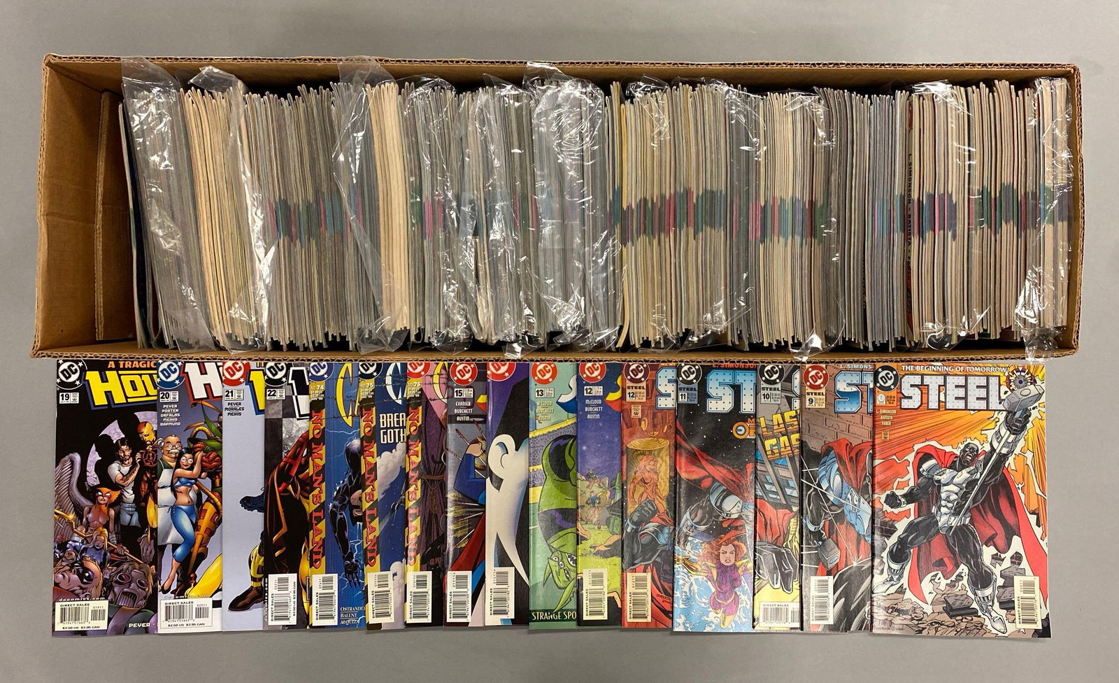 Long Box of 240+ DC Comic Books (1 of 3)