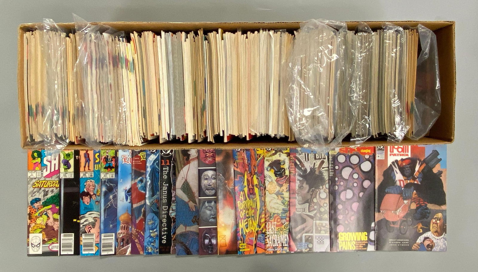 Long Box of 250+ DC / Marvel Comic Books (1 of 3)