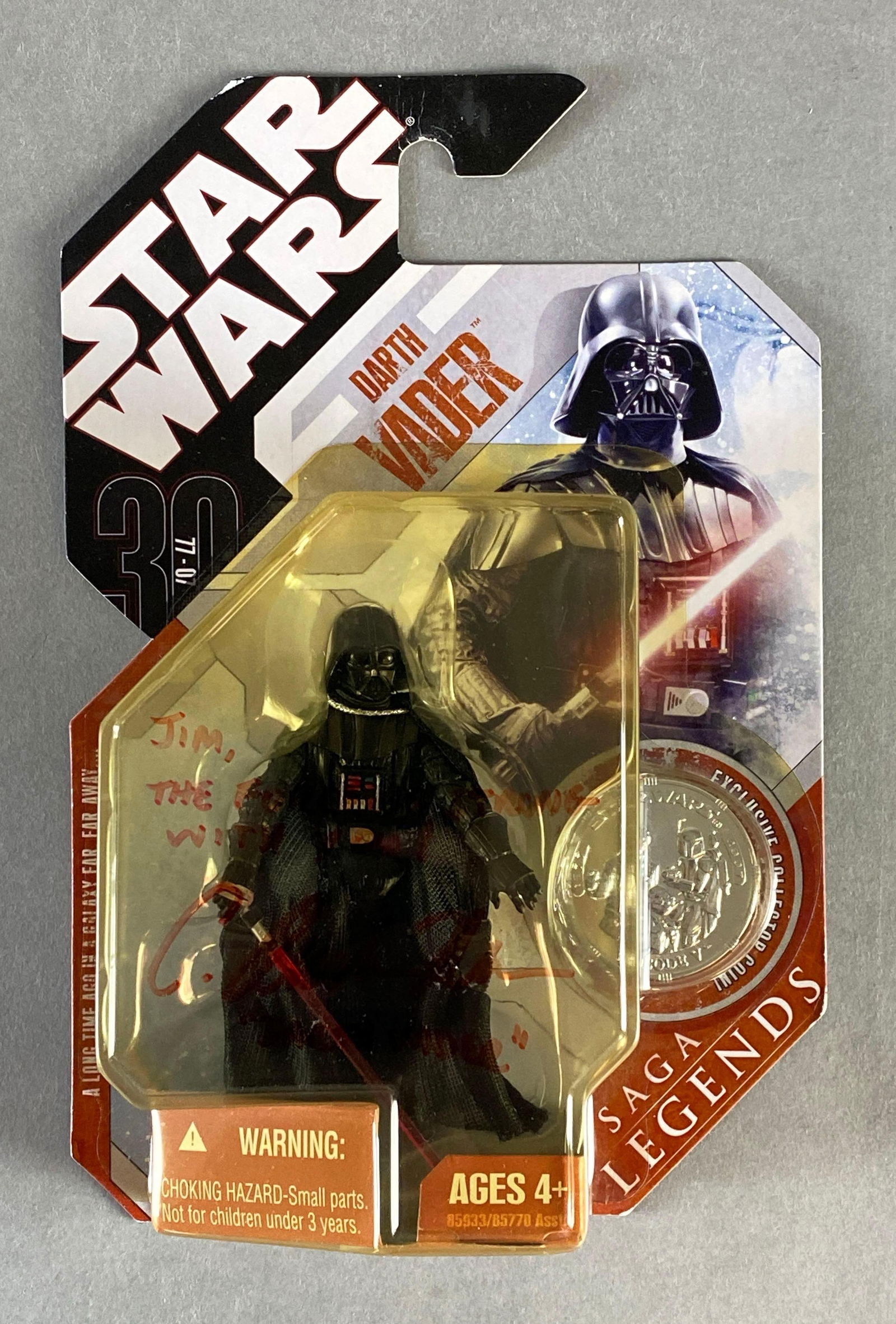 Signed Hasbro 2007 Darth Vader Action Figure (1 of 3)