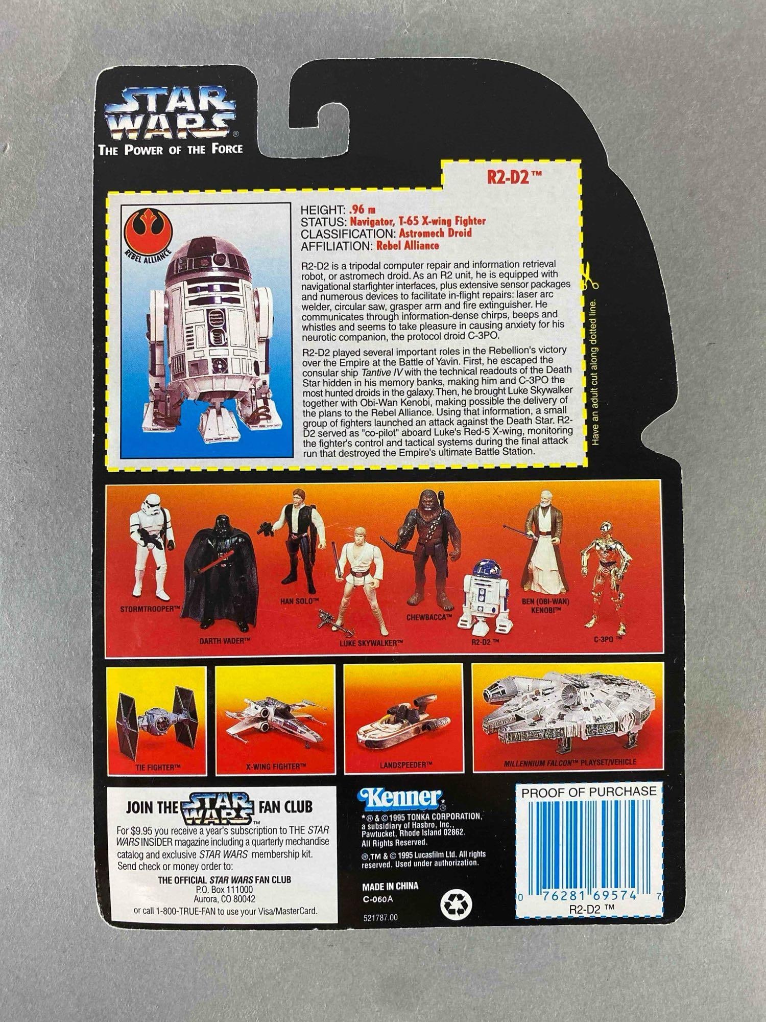 Signed 1995 Kenner Star Wars R2-D2 The Power of the Force Action Figure (1 of 3)