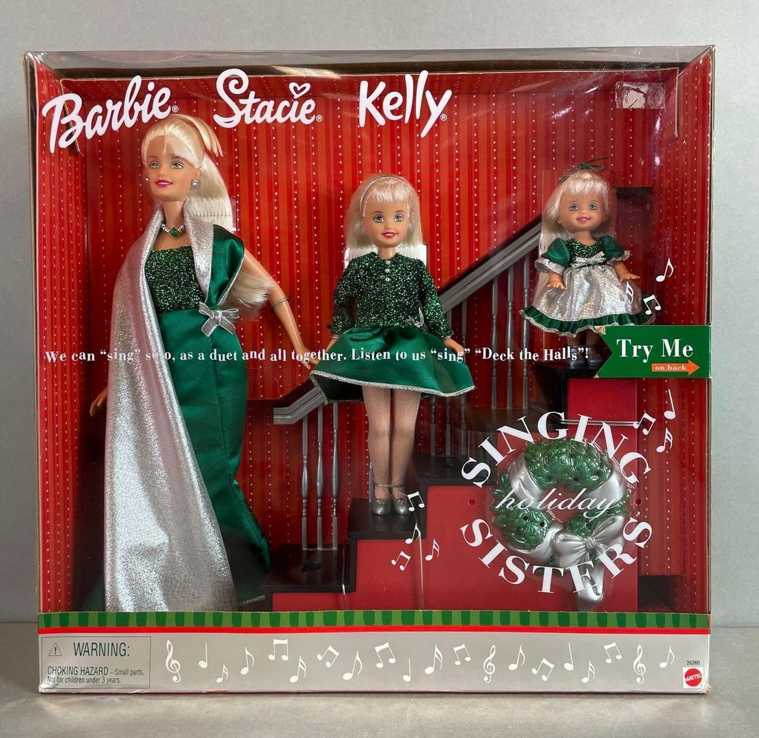 2000 Mattel Barbie Singing Holiday Sisters Fashion Doll Set (1 of 3)