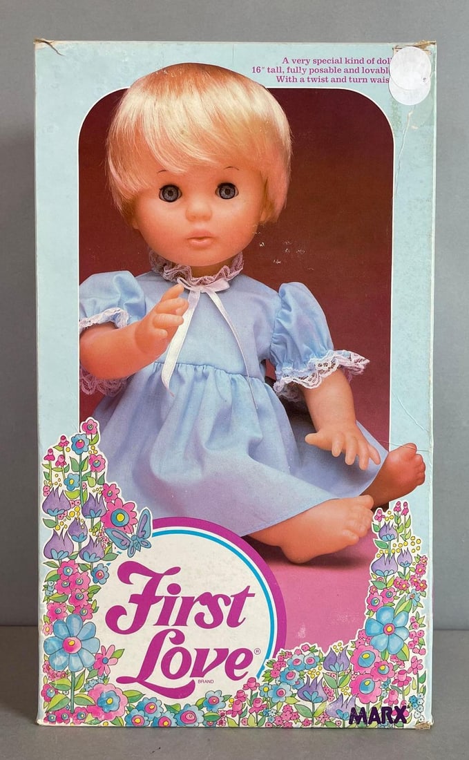 1979 Marx First Love Baby Doll: Sealed original packaging, 16 inch doll