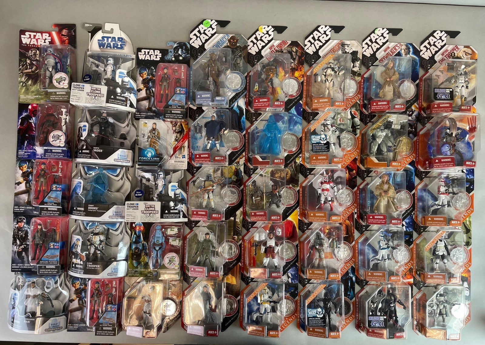 Group of Modern Hasbro Star Wars Action Figures (1 of 3)