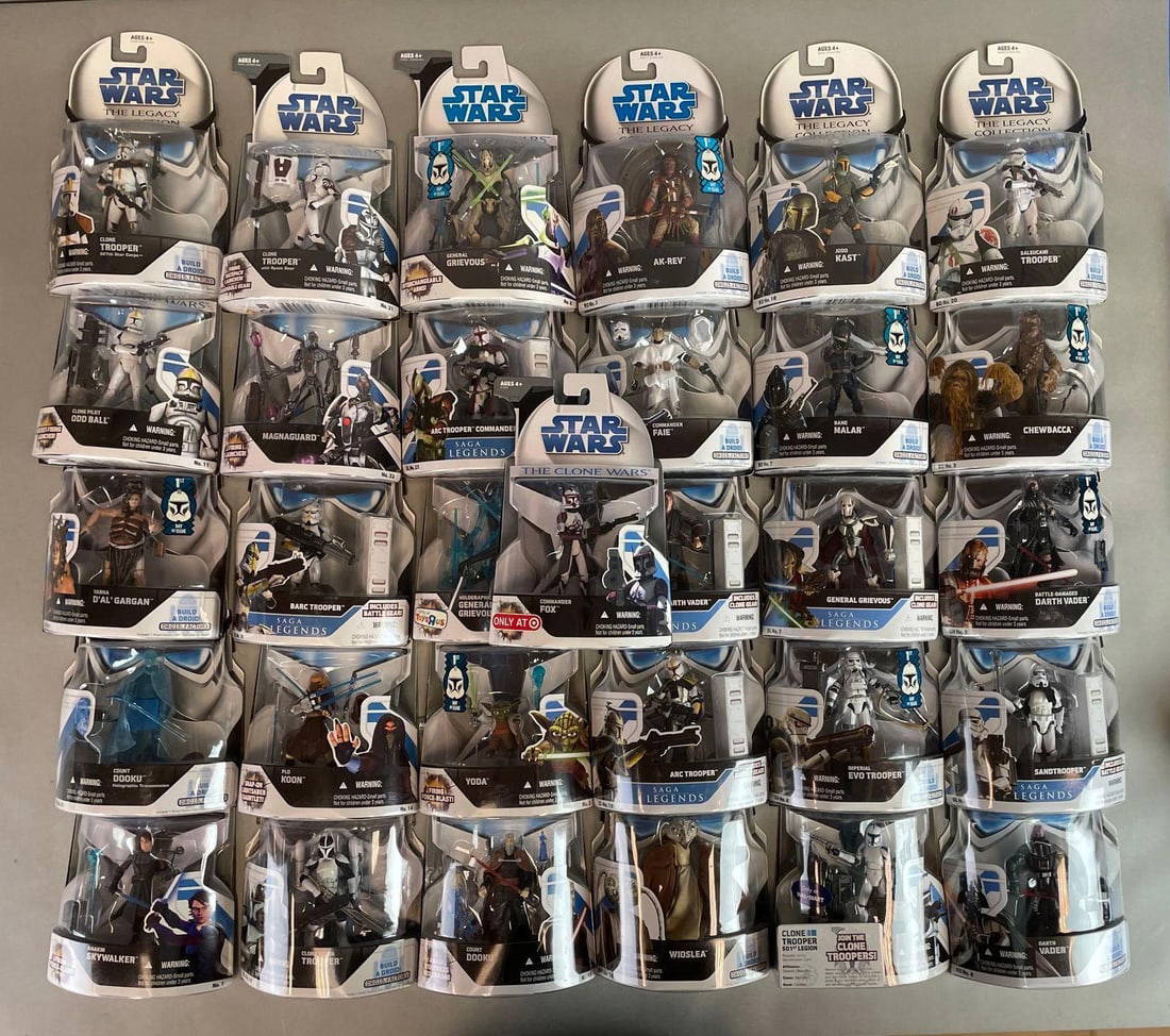 Group Of Modern Hasbro Star Wars Action Figures Auction