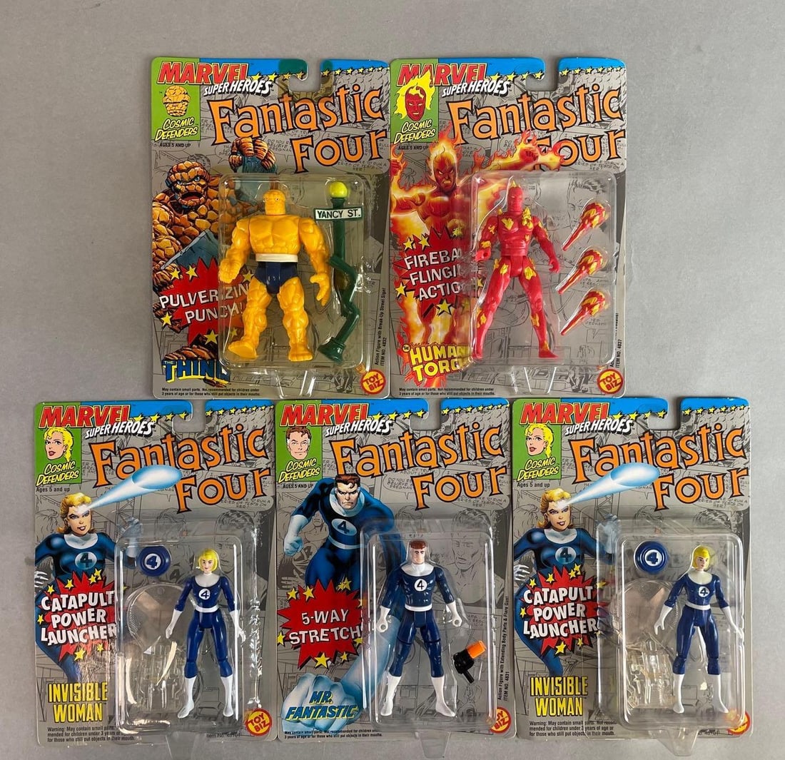 Group of 1990s Toy Biz Fantastic Four Action Figures (1 of 2)