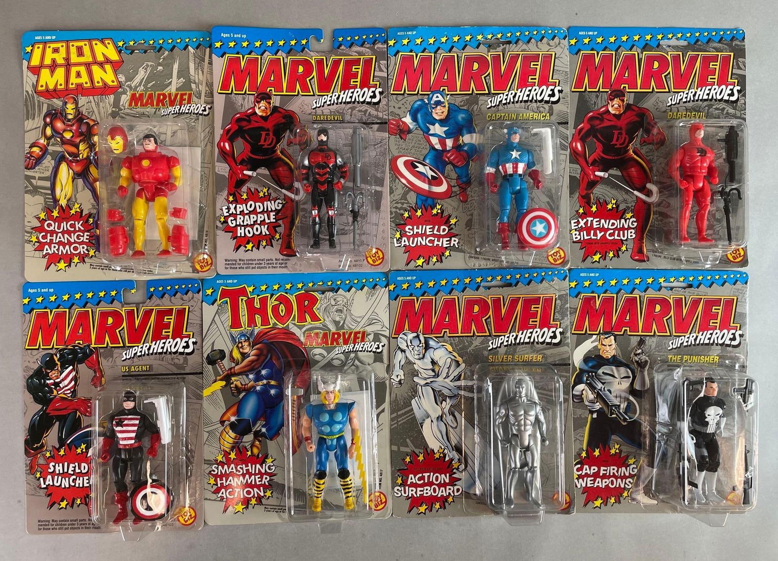 Group of 1990s Toy Biz Marvel Super Heroes Action Figures (1 of 2)