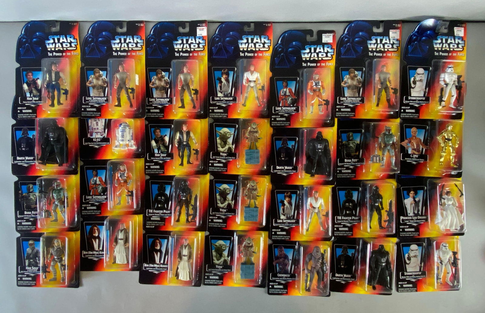 Group of Kenner Star Wars the Power of the Force Action Figures (1 of 3)