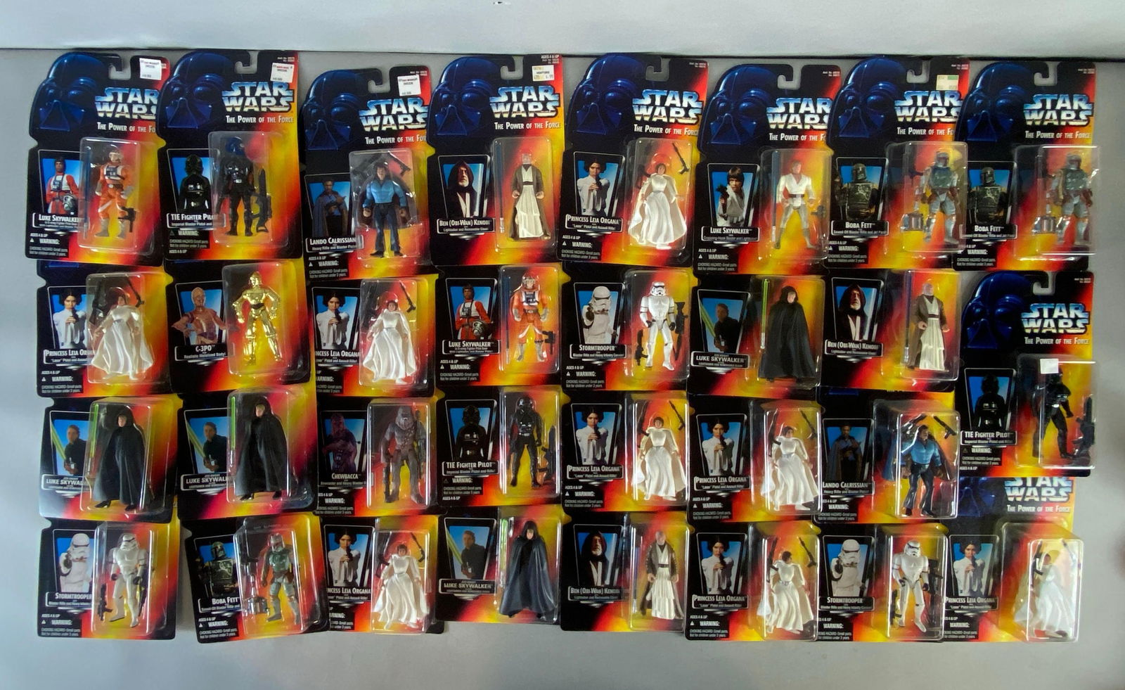 Group of Kenner Star Wars the Power of the Force Action Figures (1 of 3)