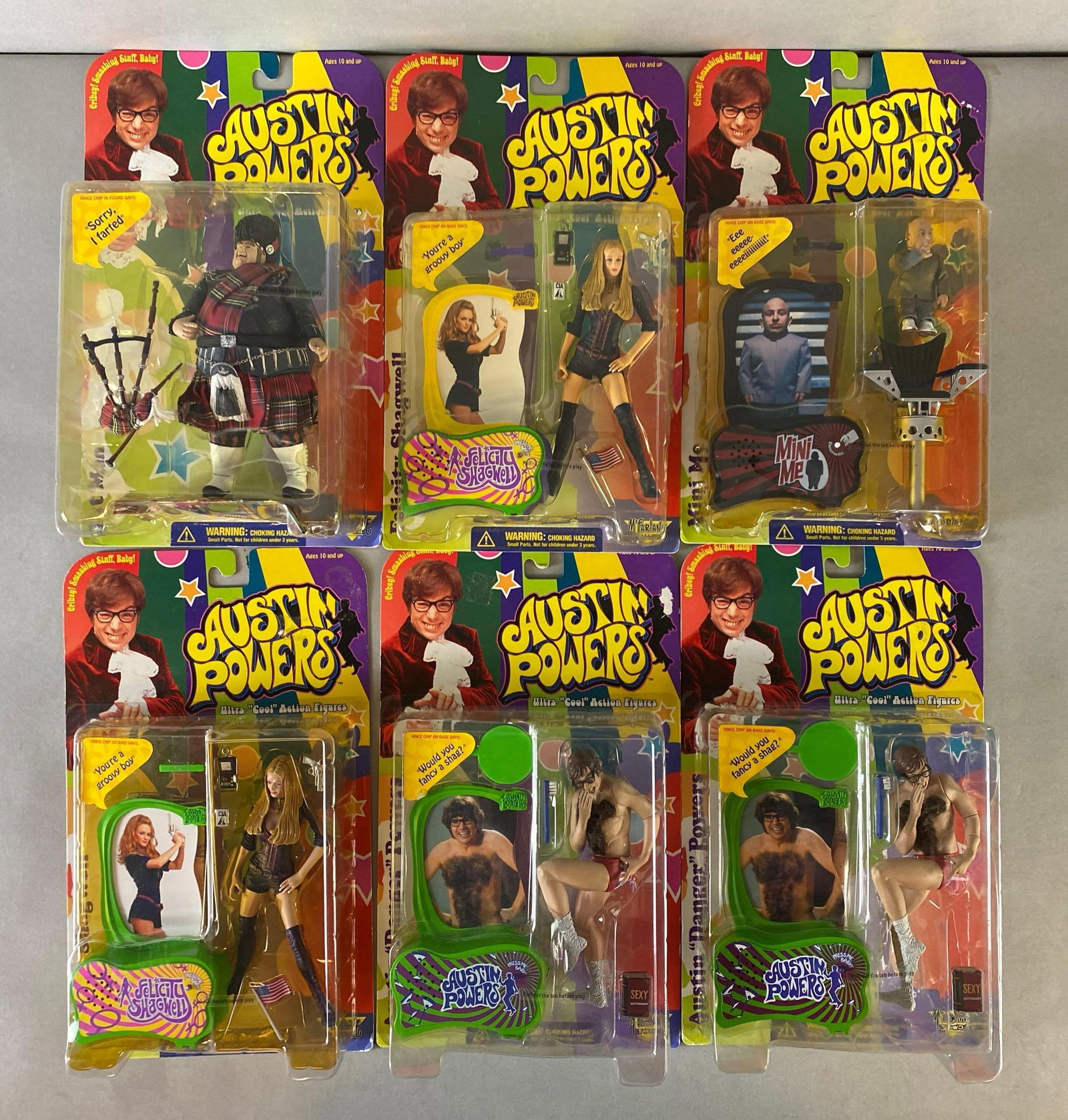 Group of McFarlane Toys Austin Powers Action Figures (1 of 3)