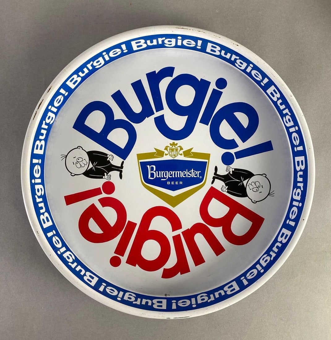 1965 Burgermeister Burgie! Advertising Beer Tray (1 of 3)