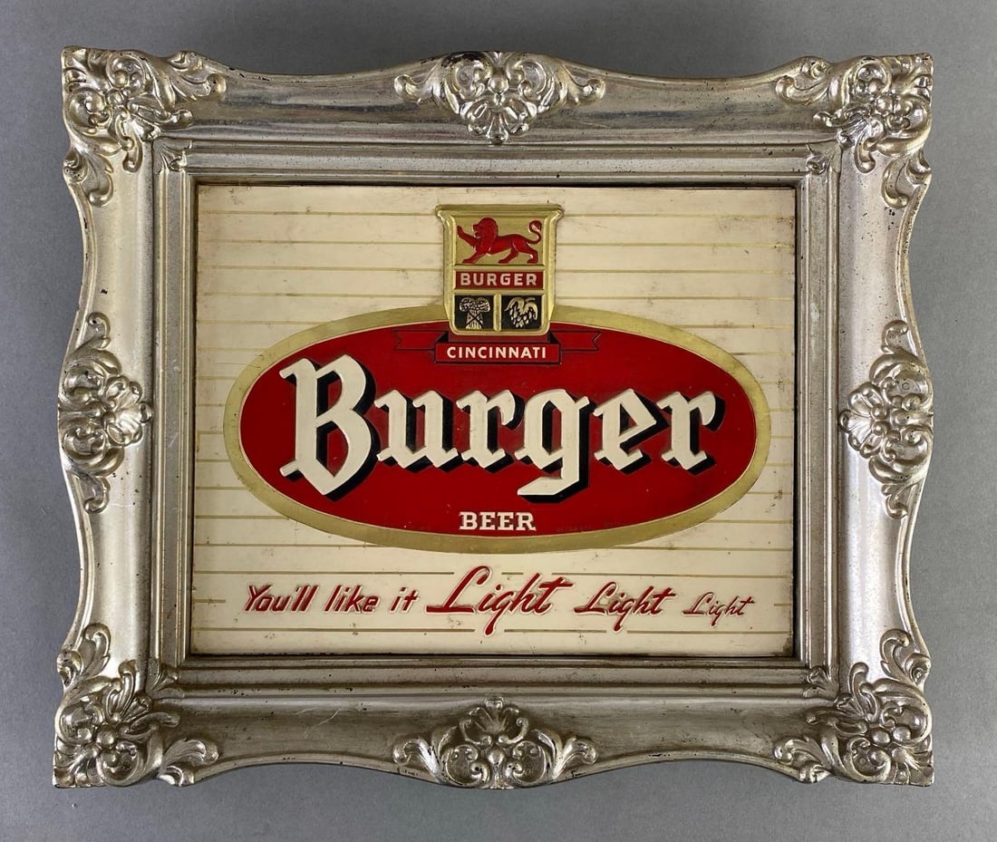 1956 The Burger Brewing Co. Advertising Beer Sign (1 of 4)