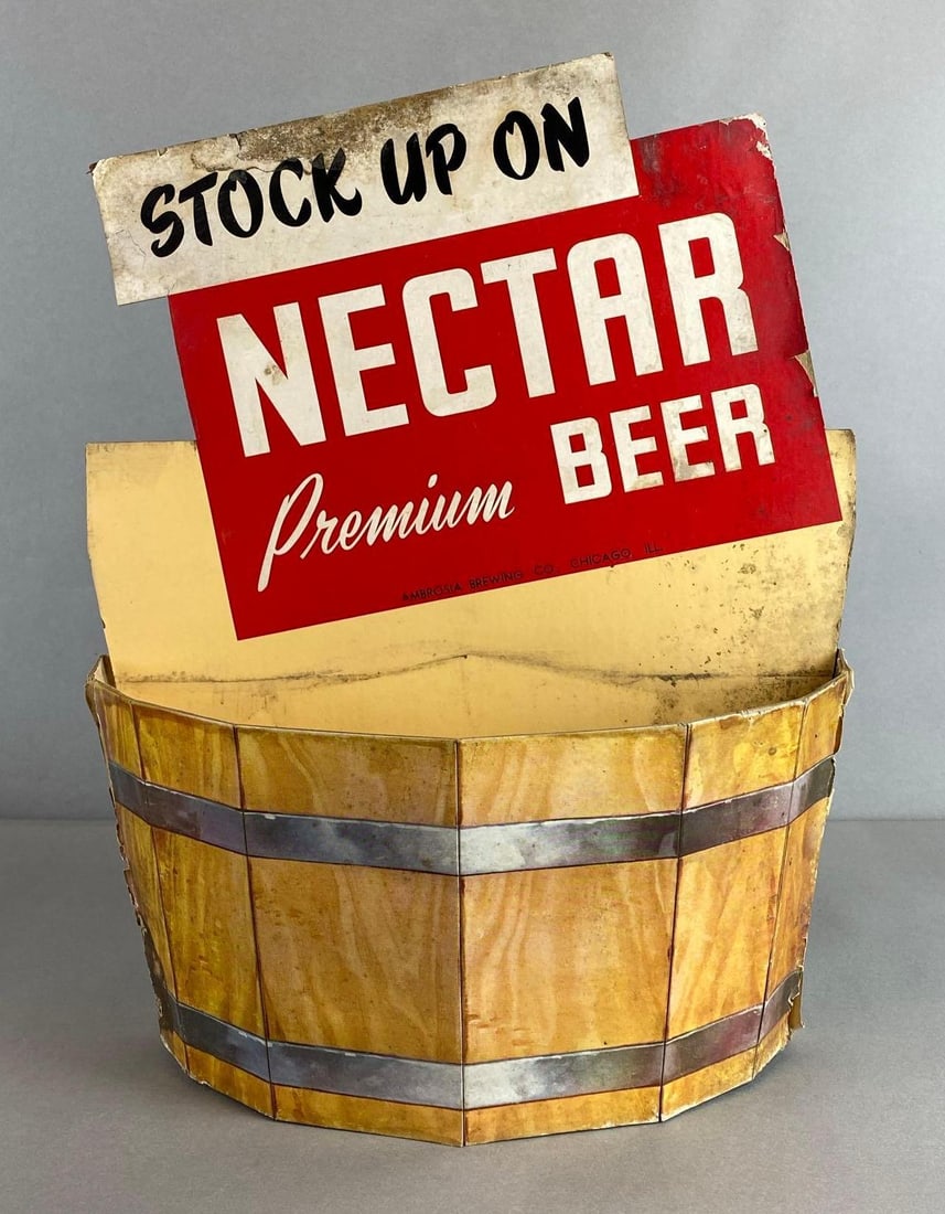 Nectar Cardboard Advertising Beer Sign (1 of 2)