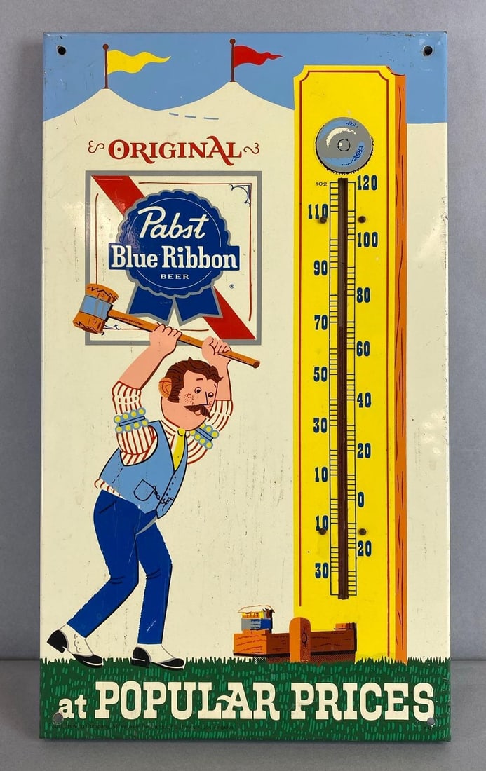 Pabst Metal Advertising Beer Sign (1 of 2)