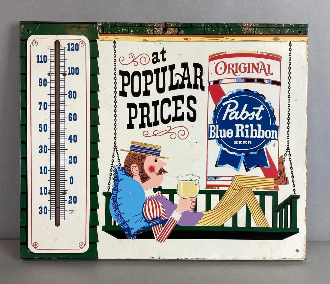 Pabst Metal Advertising Beer Sign (1 of 2)