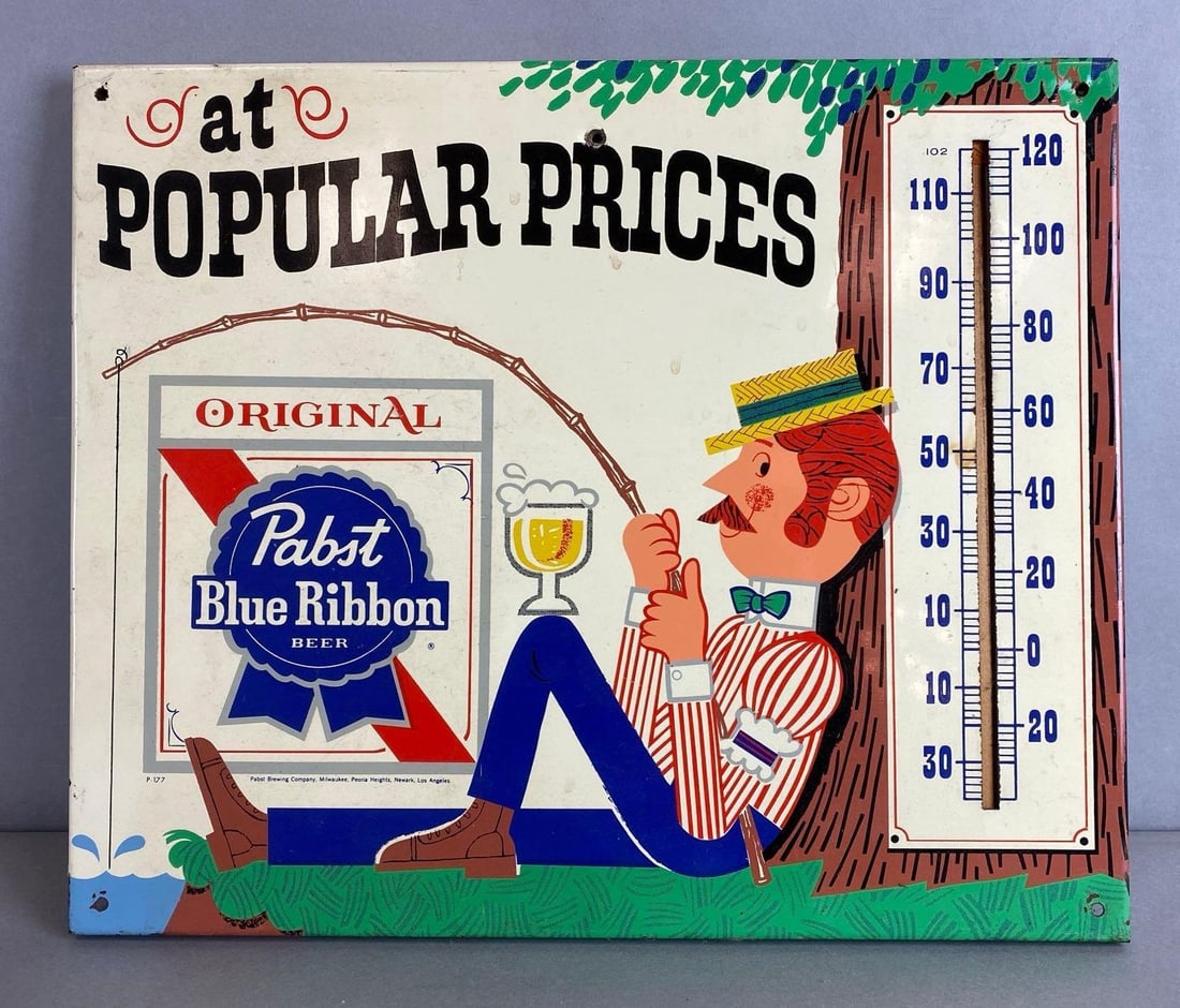Pabst Metal Advertising Beer Sign (1 of 2)