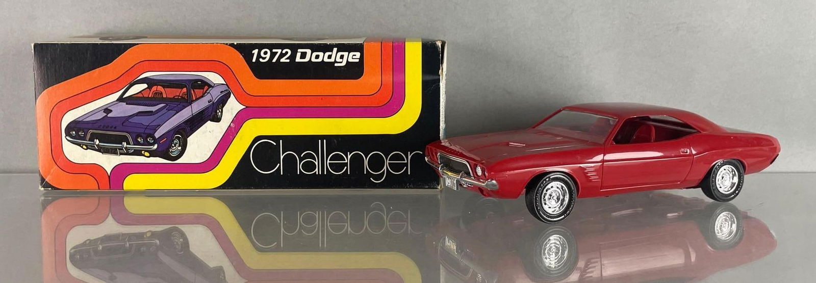 MPC 1972 Dodge Challenger Rally Red Dealership Promo Car (1 of 6)