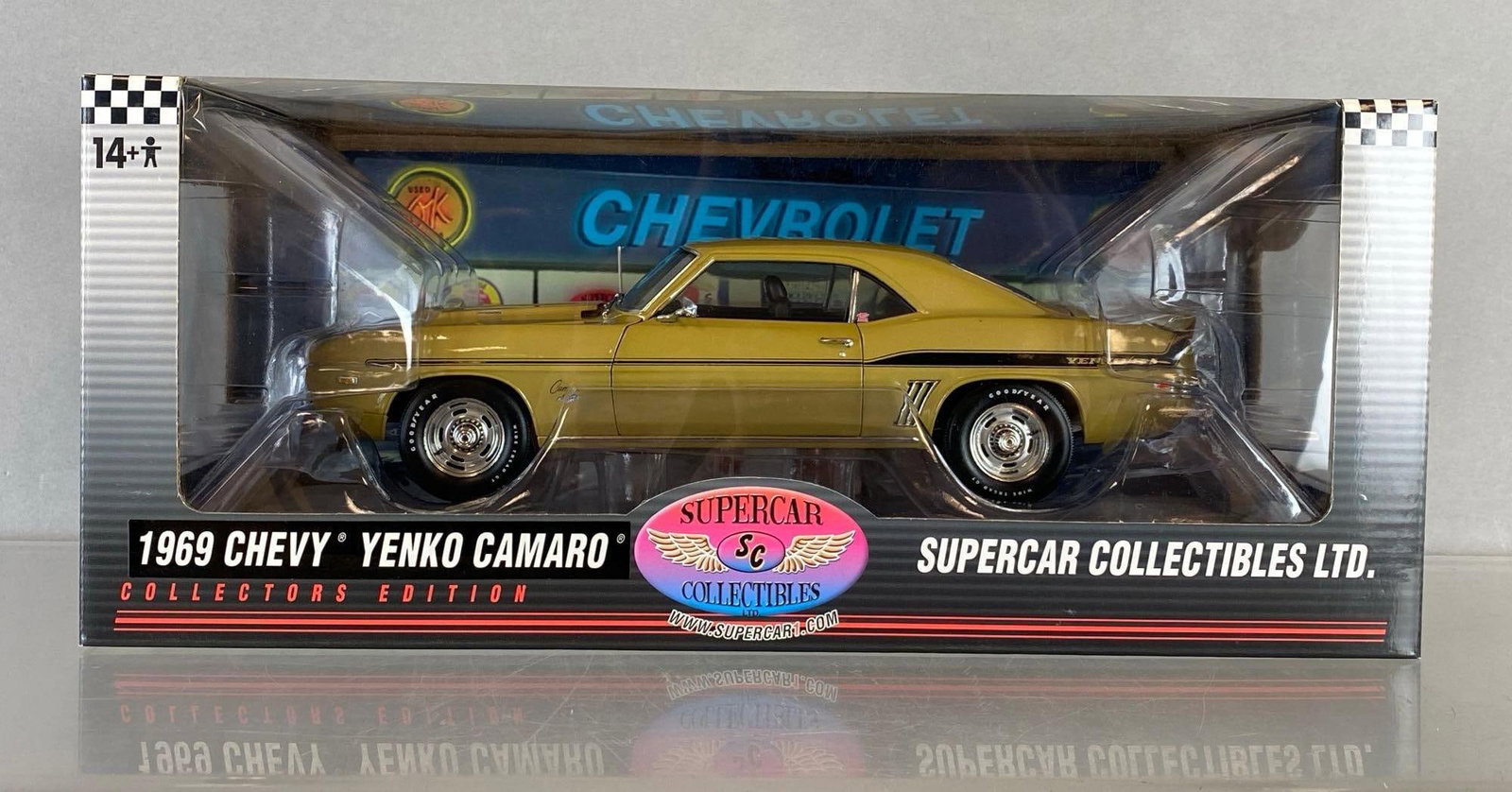 DC Promotions Supercar Collectibles 1969 Chevy Yenko Camaro: 1/18 scale, Die-Cast, collectors edition, Highway 61