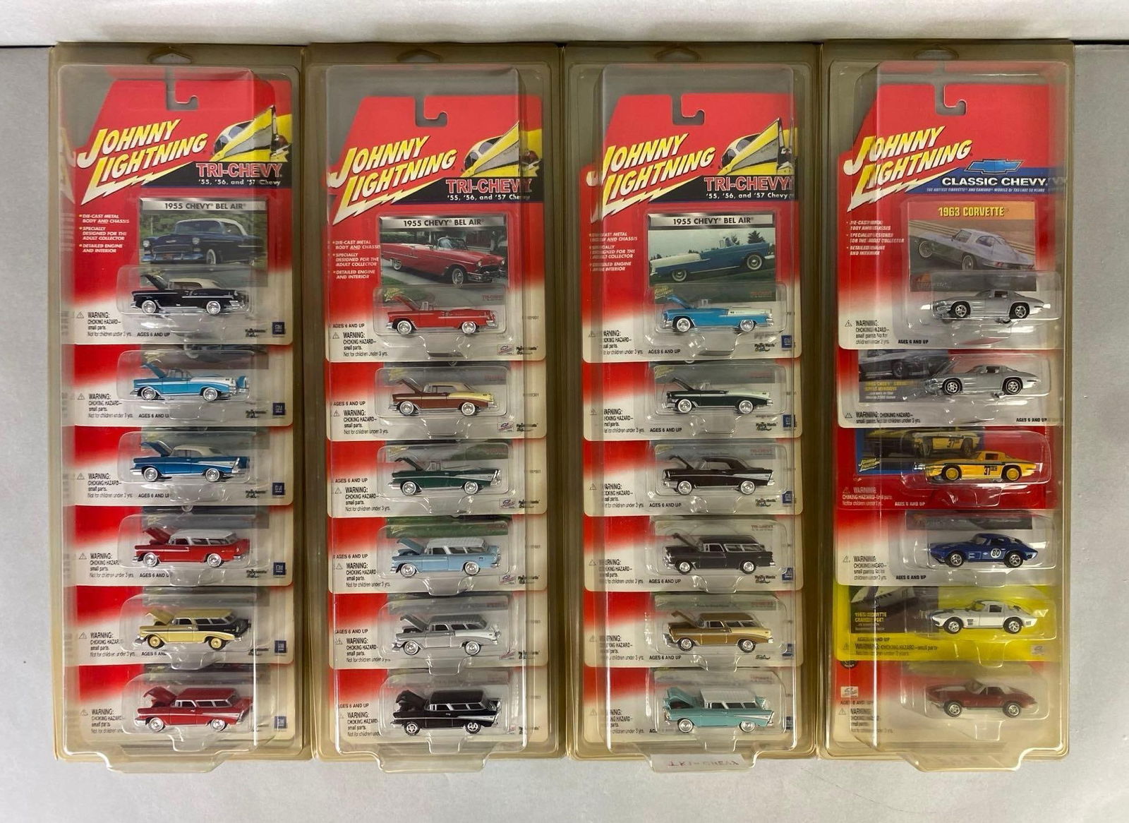 Group of Playing Mantis Johnny Lightning Chevy Cars (1 of 3)