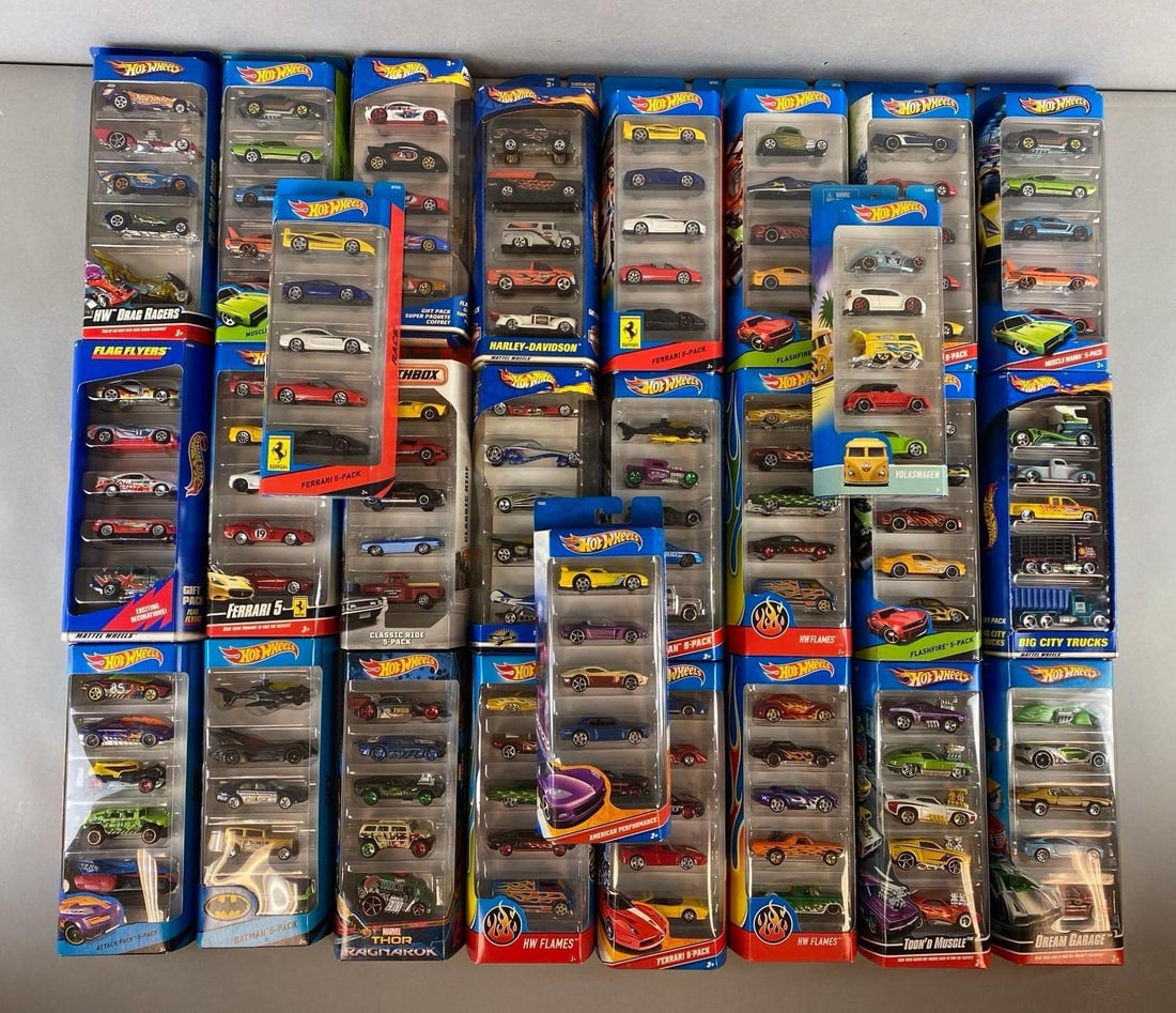 Group of 27 Hot Wheels and Matchbox Die-Cast Car Gift Packs (1 of 3)