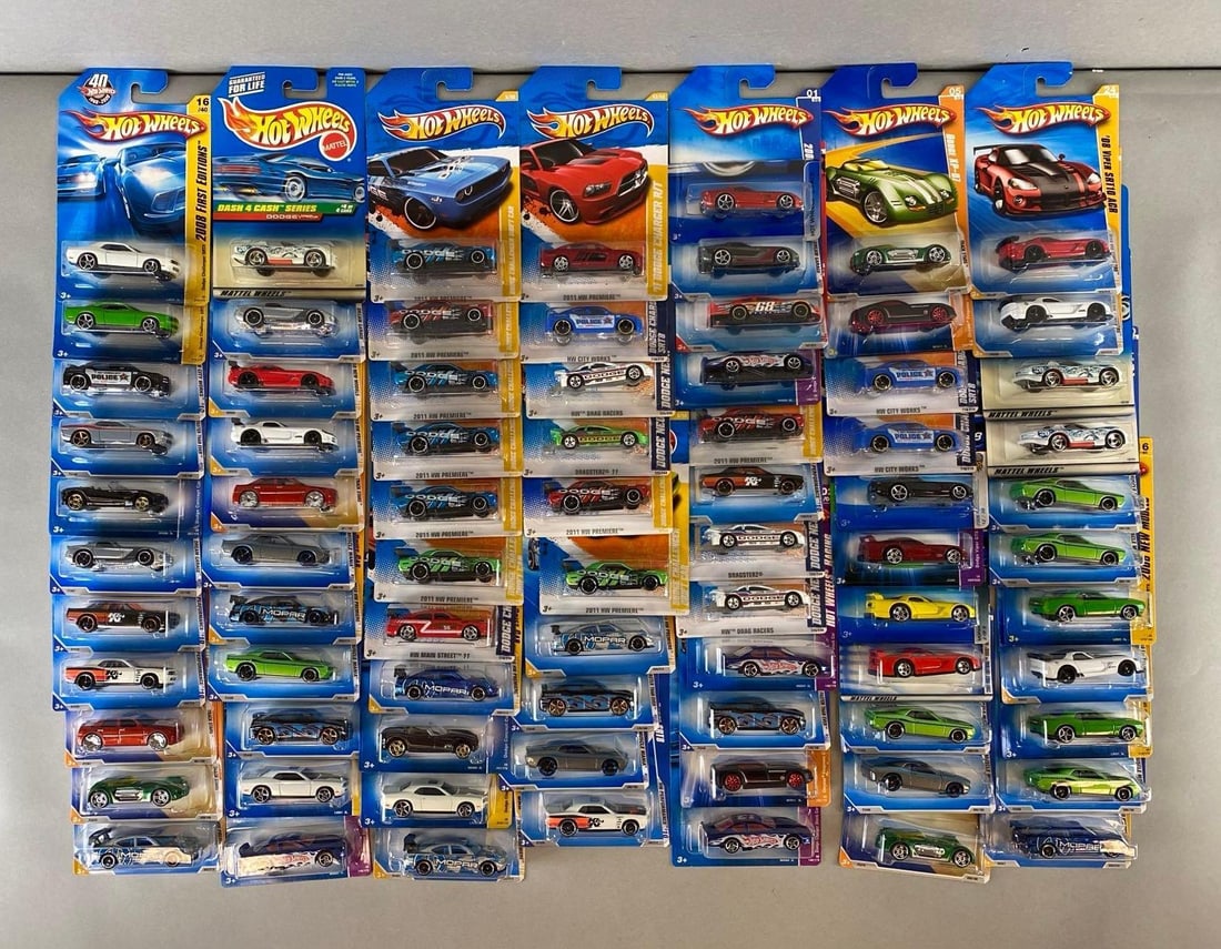 Group of 70+ Mattel Hot Wheels Dodge Chrysler Die-Cast Cars (1 of 4)