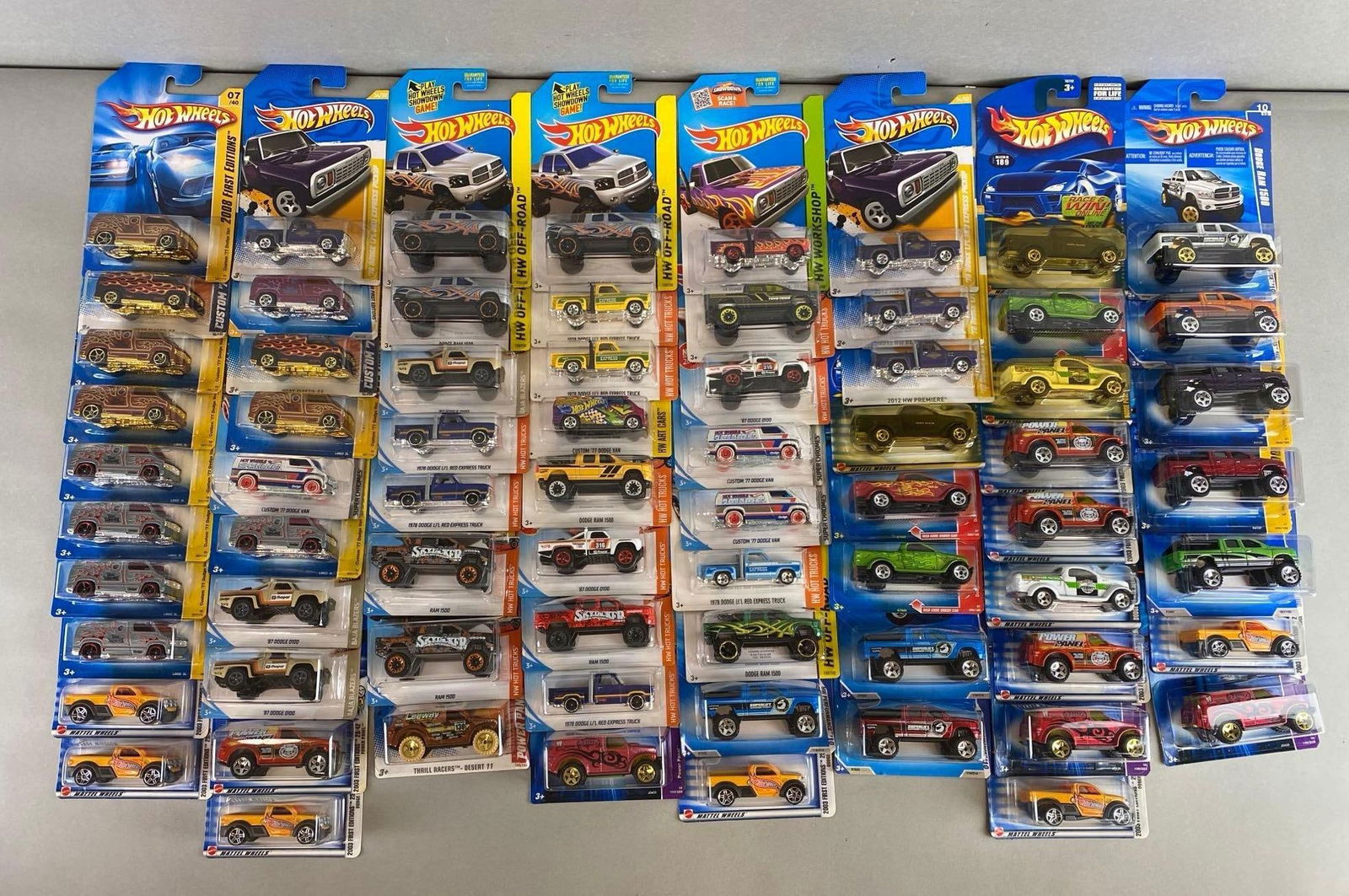 Group of 60+ Mattel Hot Wheels Trucks Die-Cast Cars (1 of 4)