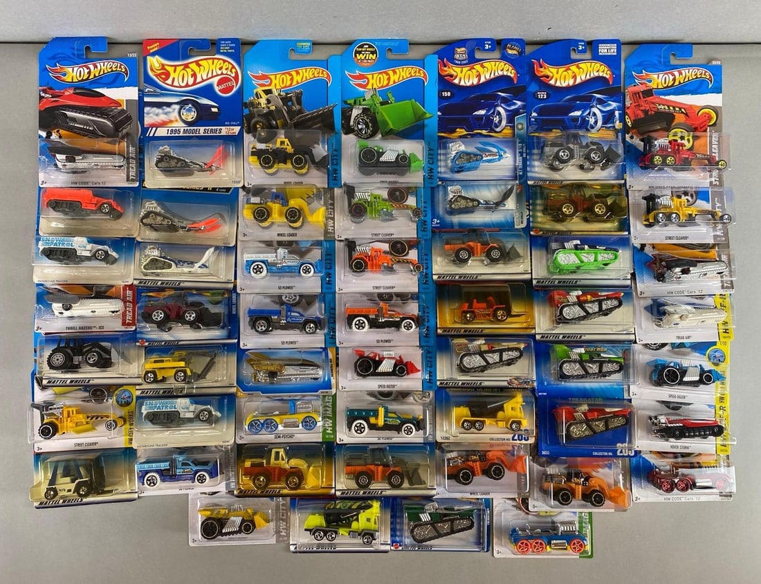 Group of 50+ Mattel Hot Wheels Construction Die-Cast Cars (1 of 3)