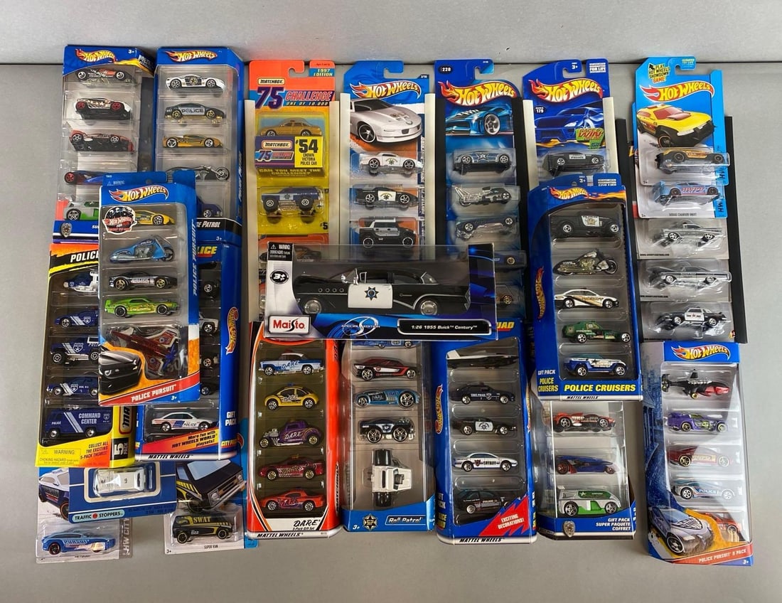 Group of 80+ Assorted  Police Die-Cast Cars (1 of 3)