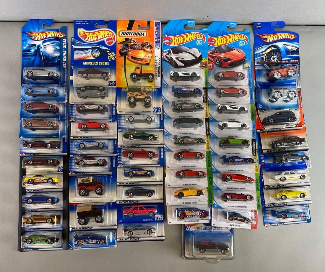 Group of 50+ Assorted Mercedes Die-Cast Cars (1 of 3)