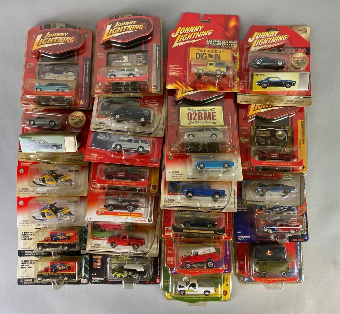 Group of 20+ Playing Mantis Johnny Lightning Die-Cast Cars (1 of 3)