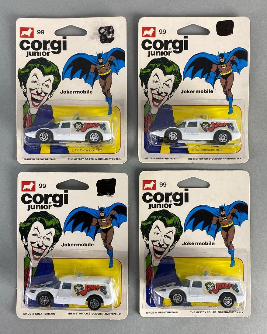 Group of 4 Corgi Junior No. 99 Jokermobile Die-Cast Vehicles (1 of 2)