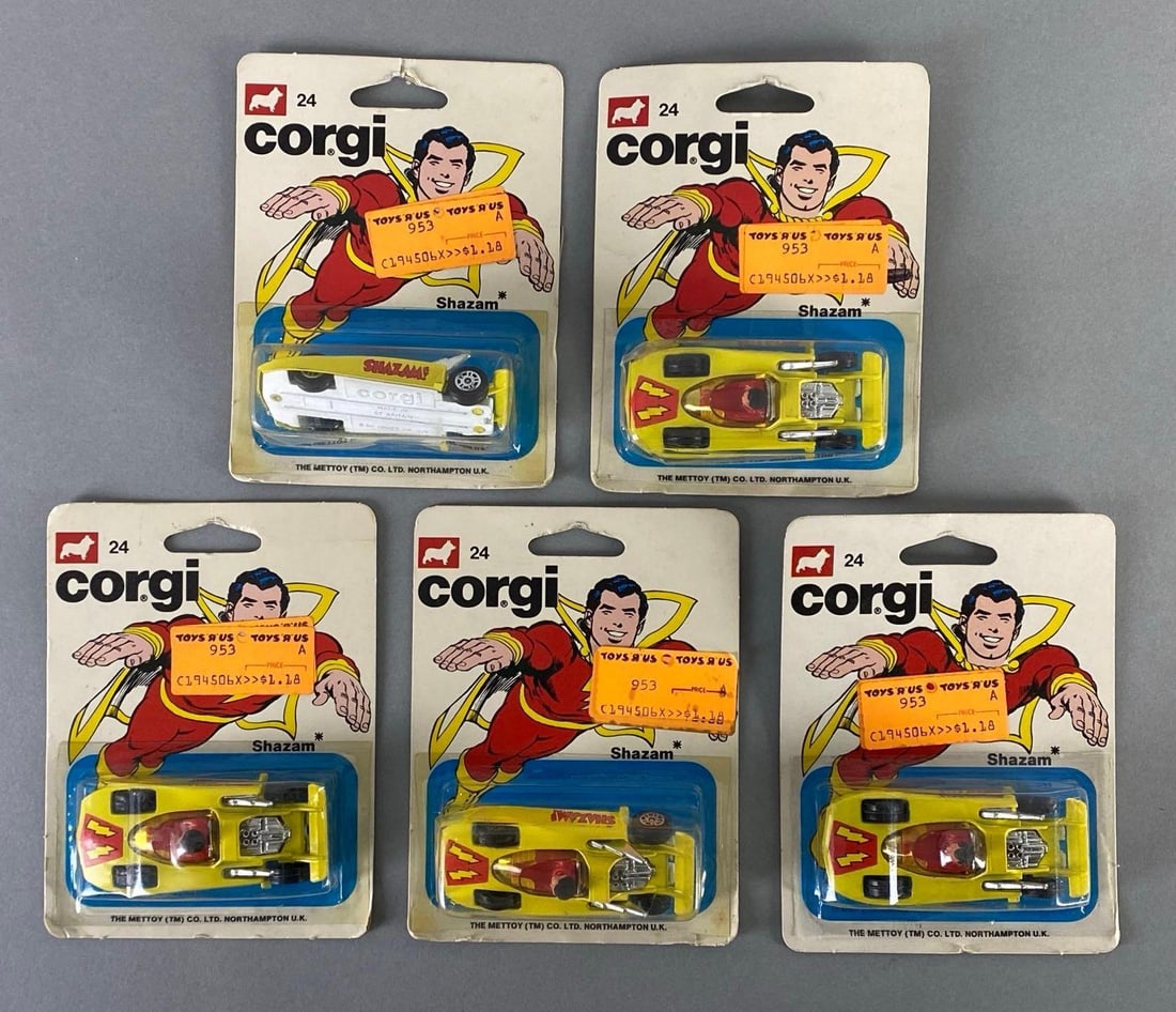 Group of 5 Corgi No. 24 Shazam Die-Cast Vehicles (1 of 3)