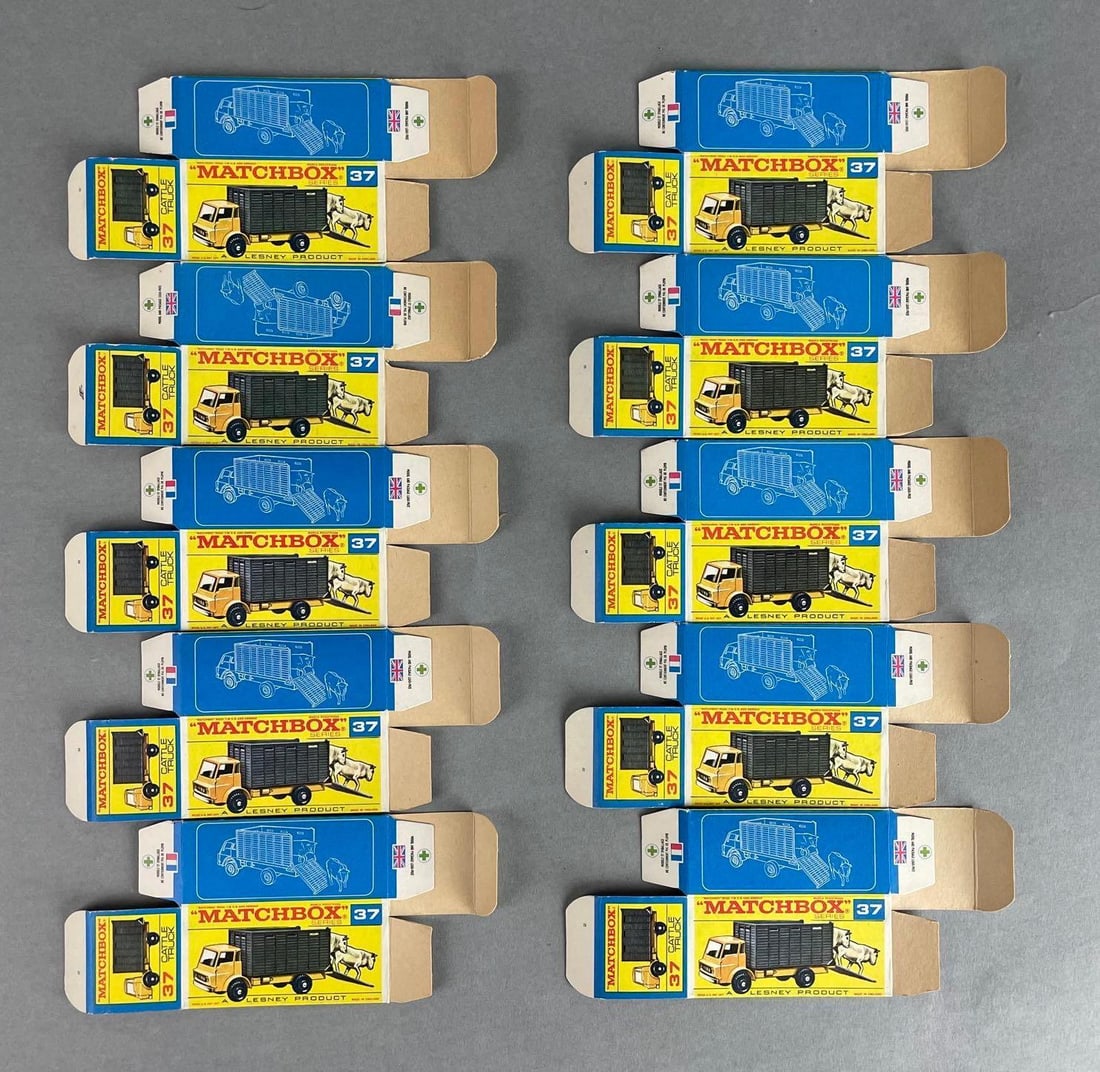 Group of Matchbox F Type No. 37 Boxes: Cattle truck