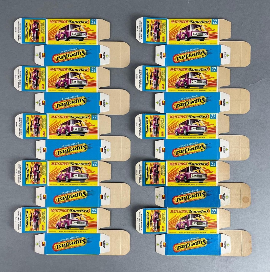 Group of Matchbox Superfast G Type No. 22 Boxes: Freeman inter-city commuter
