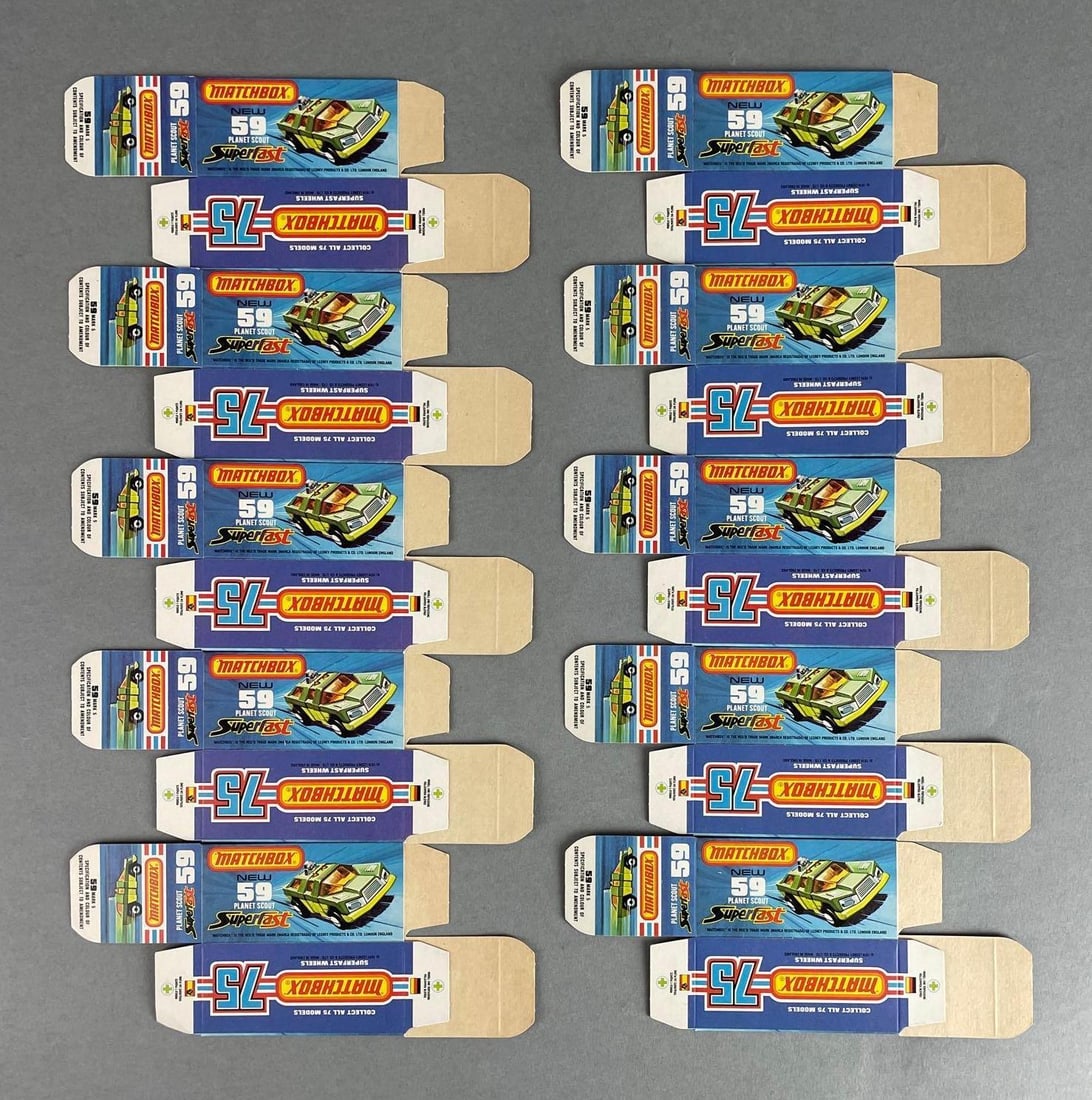 Group of Matchbox K Type No. 59 Boxes: Planet scout