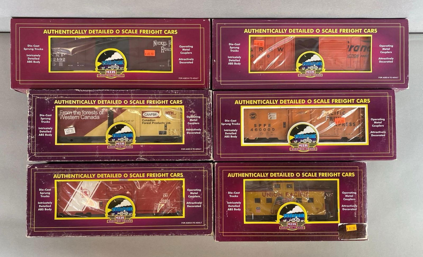 Group of MTH Electric Trains O Scale Freight Cars (1 of 2)