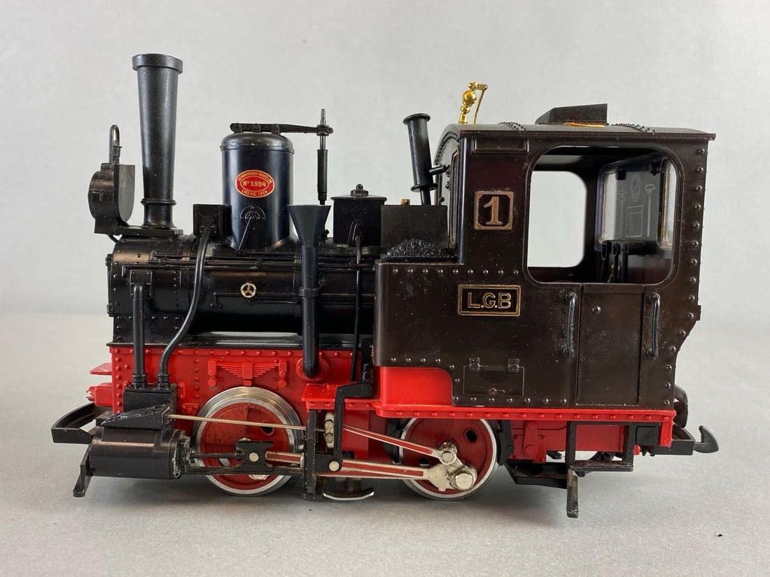 LGB BY Lehmann Steam Locomotive G Scale: Untested. Measures 10 1/2 inches.