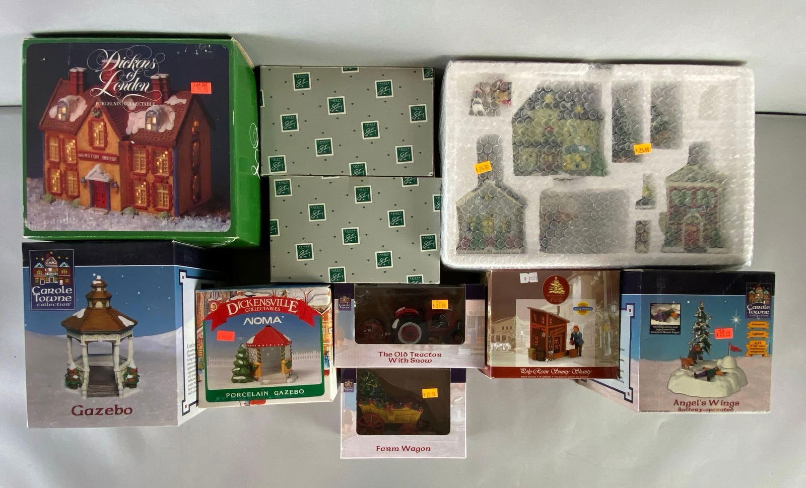 Group of Assorted Porcelain Christmas Figurines and Buildings (1 of 3)