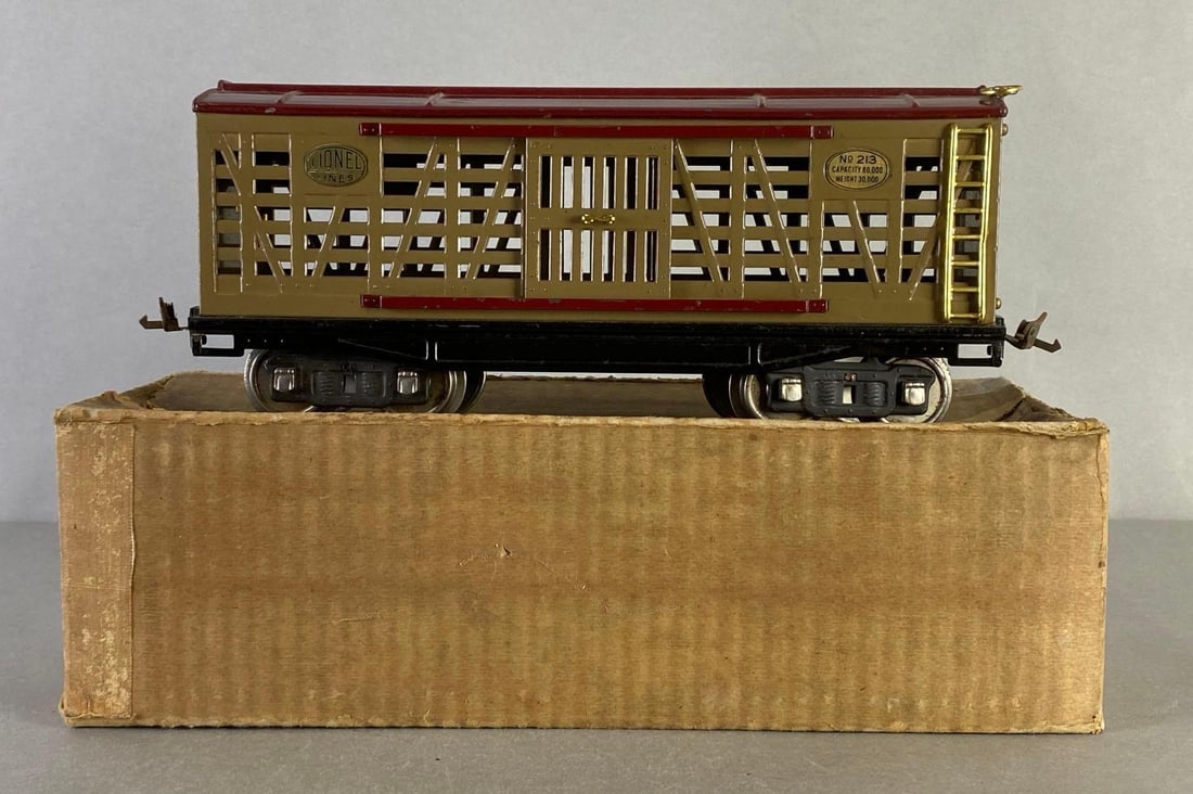 Pre-War Lionel Lines S Scale No. 213 Cattle Car (1 of 7)