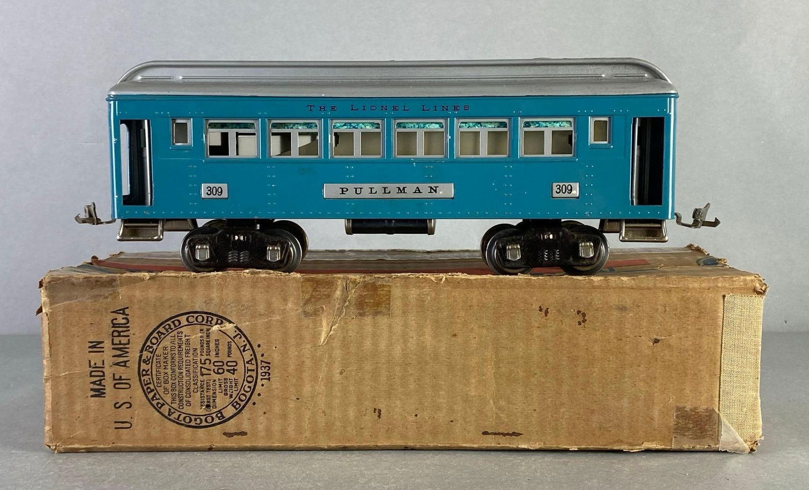 Pre-War Lionel Lines S Scale No. 309 Pullman Car (1 of 8)