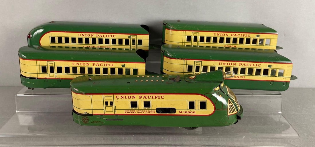 Marx O Scale M-10000 Locomotive and Car Set: Includes coach cars, coach buffet