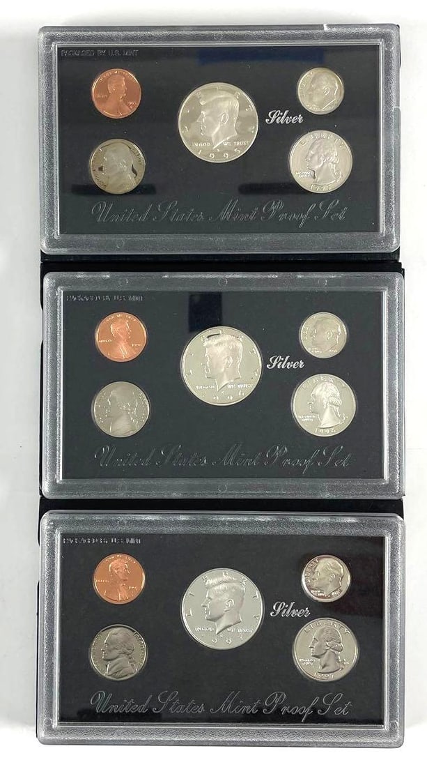 1995 - 97 U.S. Mint Silver Proof Sets: 1995 - 97 U.S. Mint Silver Proof Sets