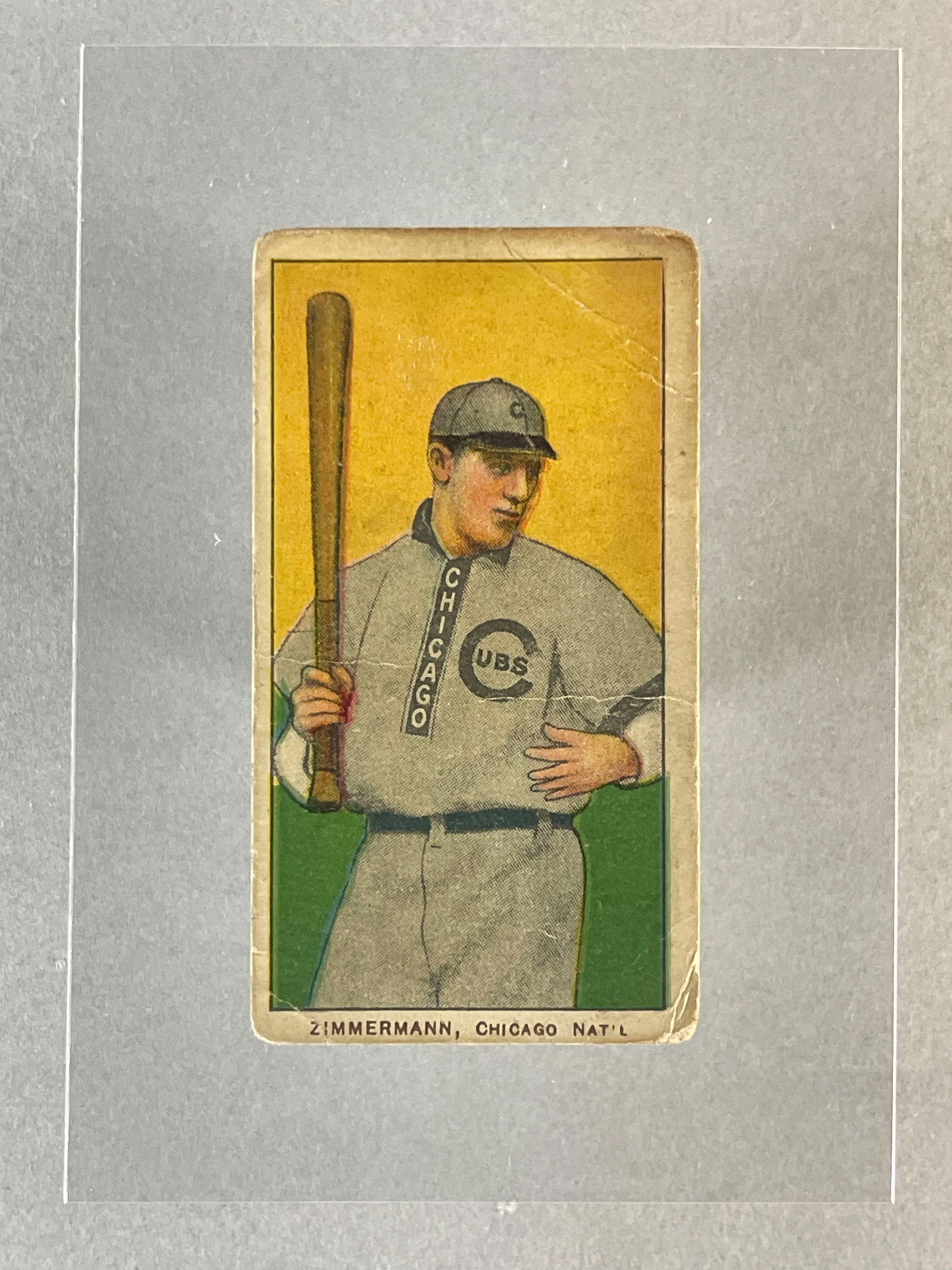 1909 - 11 T206 Heinie Zimmerman Sovereign (1 of 2)