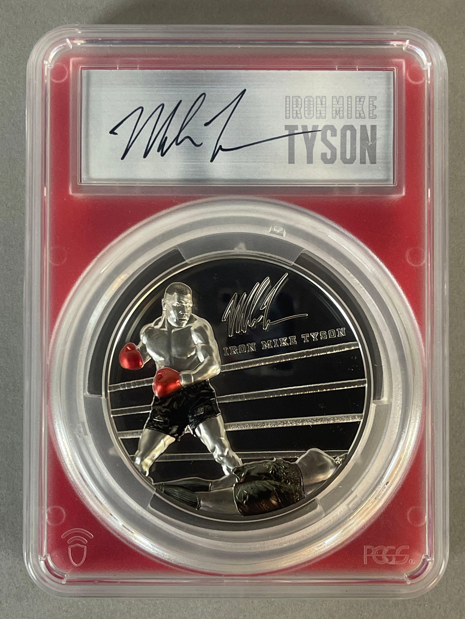 2023 Celebrity Mint Mike Tyson Signed 5 oz. Silver First Strike Coin PCGS PR70DCAM /491 (1 of 3)